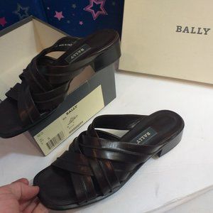Bally Marida Heeled Sandal Italian leather 9.5 M